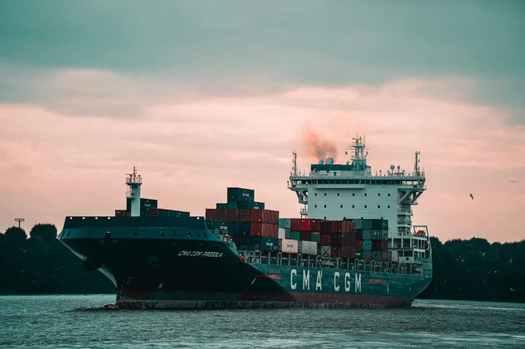 Logistics and supply chain hero background